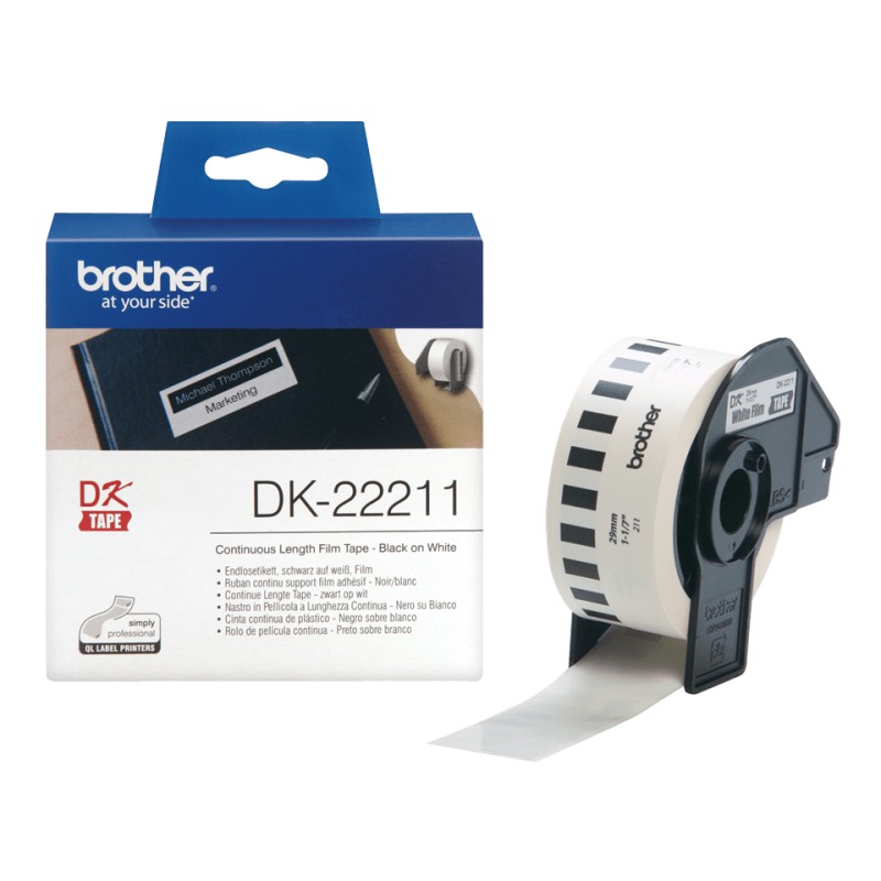 Brother DK-22211 - Rouleau d'étiquettes original – Blanc, 2 | JDB-Info