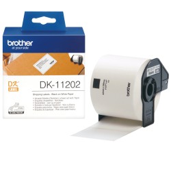 Brother DK-11202 ruban d'étiquette Noir sur blanc | JDB-Info