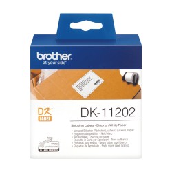 Brother DK-11202 ruban d'étiquette Noir sur blanc | JDB-Info