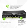 Zyxel GS1915-8 Géré L2 Gigabit Ethernet (10/100/1000) Noir | JDB-Info
