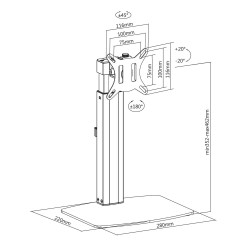 ACT AC8331 support d'écran plat pour bureau 81,3 cm (32") N | JDB-Info
