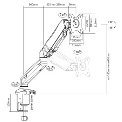 ACT AC8311 support d'écran plat pour bureau 81,3 cm (32") N | JDB-Info