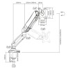 ACT AC8311 support d'écran plat pour bureau 81,3 cm (32") N | JDB-Info