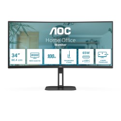 AOC V5 CU34V5C/BK écran plat de PC 86,4 cm (34") 3440 x 144 | JDB-Info