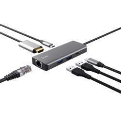 Trust Dalyx USB Type-C 1000 Mbit/s Argent | JDB-Info