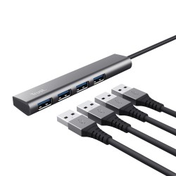 Trust Halyx USB 3.2 Gen 1 (3.1 Gen 1) Type-A 5 Mbit/s Gris | JDB-Info