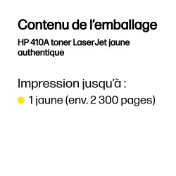 HP 410A toner LaserJet jaune authentique | JDB-Info