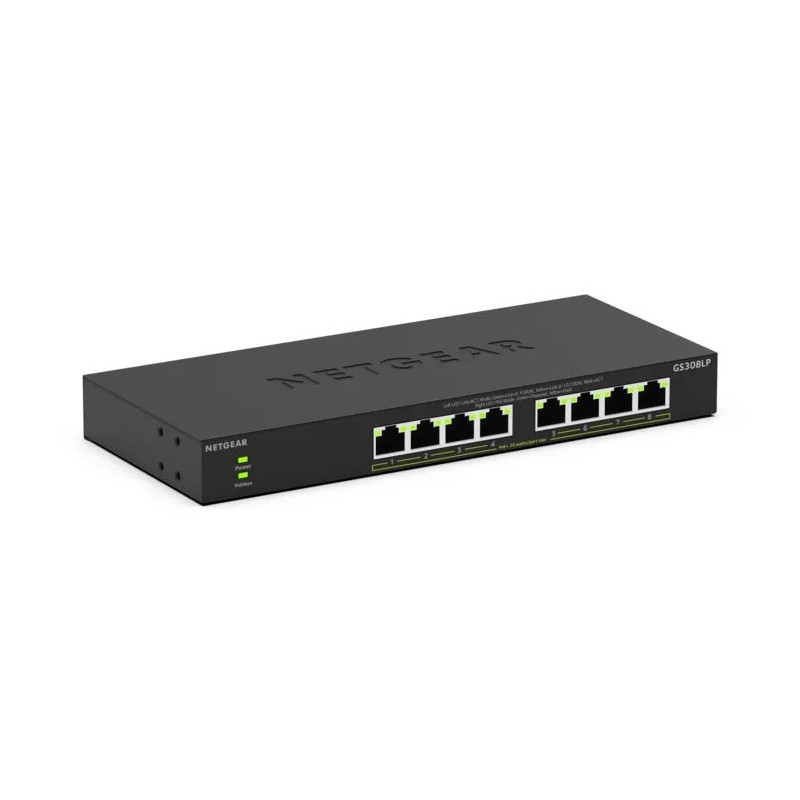 NETGEAR GS308LP Non-géré Gigabit Ethernet (10/100/1000) Con | JDB-Info