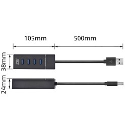 ACT AC6300 hub & concentrateur USB 3.2 Gen 1 (3.1 Gen 1) Ty | JDB-Info
