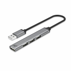 ACT AC6225 hub & concentrateur USB 2.0 480 Mbit/s Gris | JDB-Info