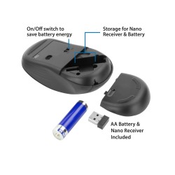 ACT AC5105 souris Bureau Ambidextre RF sans fil Optique 100 | JDB-Info
