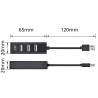 ACT AC6205 hub & concentrateur USB 2.0 480 Mbit/s Noir | JDB-Info