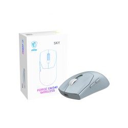 MSI Forge Gm340 Wireless Sky souris Gaming Ambidextre RF sa | JDB-Info