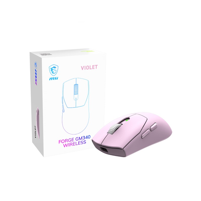MSI Forge Gm340 Wireless Violet souris Gaming Ambidextre RF | JDB-Info