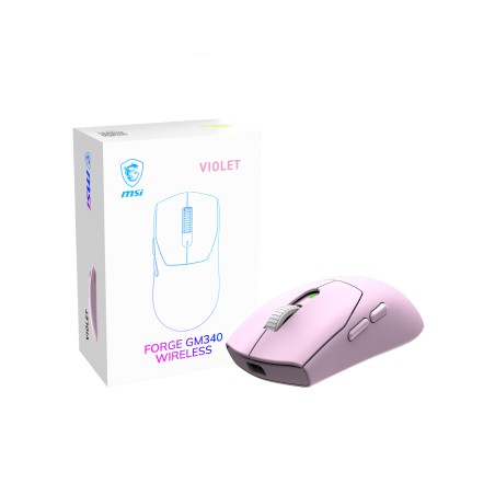 MSI Forge Gm340 Wireless Violet souris Gaming Ambidextre RF | JDB-Info