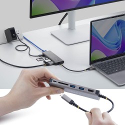 StarTech.com Hub USB-C 6-en-1, Adaptateur Multiport USB-C v | JDB-Info