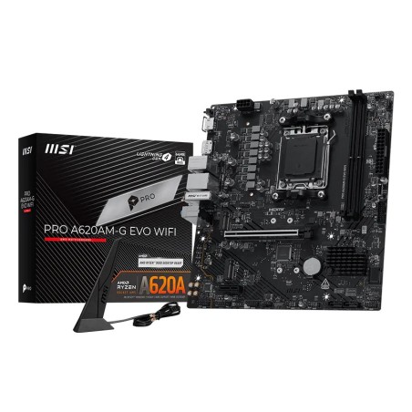 MSI Pro A620AM-G EVO WIFI AMD A620A Emplacement AM5 micro A | JDB-Info