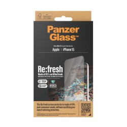 PanzerGlass ® Re:fresh Screen Protector iPhone 15 | Ultra-W | JDB-Info