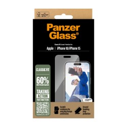 PanzerGlass ® Screen Protector iPhone 16 | 15 | Classic Fit | JDB-Info