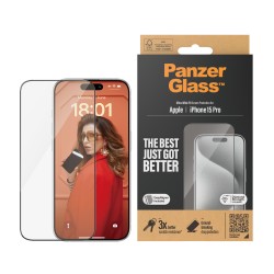 PanzerGlass ® Screen Protector iPhone 15 Pro | Ultra-Wide F | JDB-Info