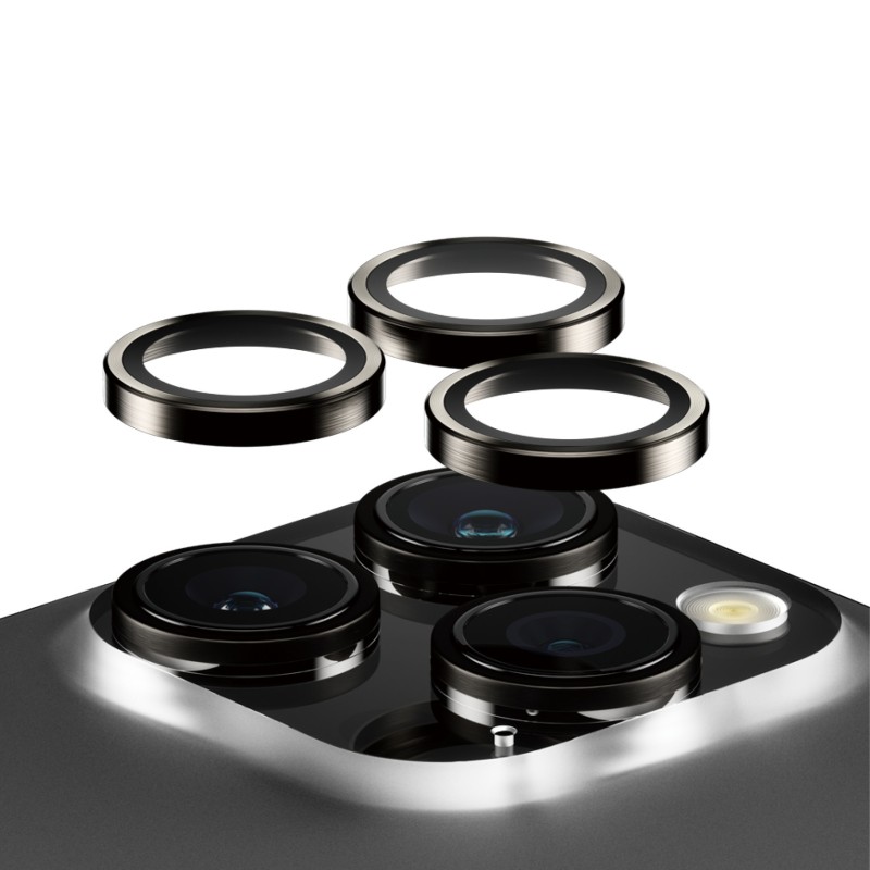 PanzerGlass ® Hoops® Metal Camera Lens Protector Black iPho | JDB-Info