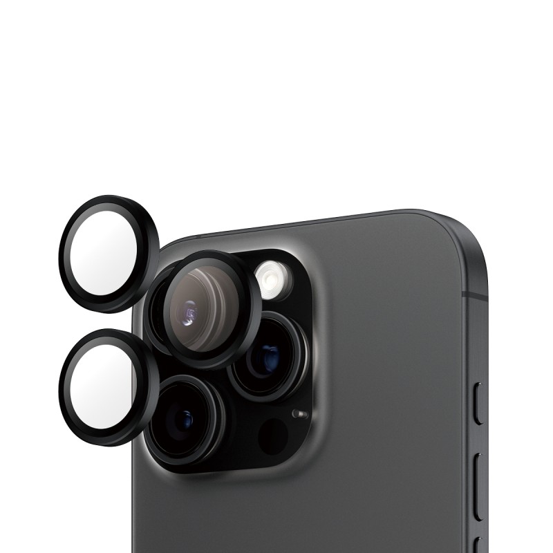 PanzerGlass ® Hoops® Camera Lens Protector Black iPhone 16 | JDB-Info