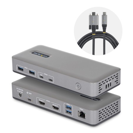 StarTech.com Station d'Accueil USB-C pour Deux Écrans, Deux | JDB-Info