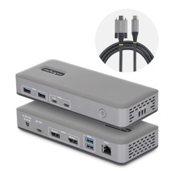 StarTech.com Station d'Accueil USB-C pour Deux écrans, Deux | JDB-Info