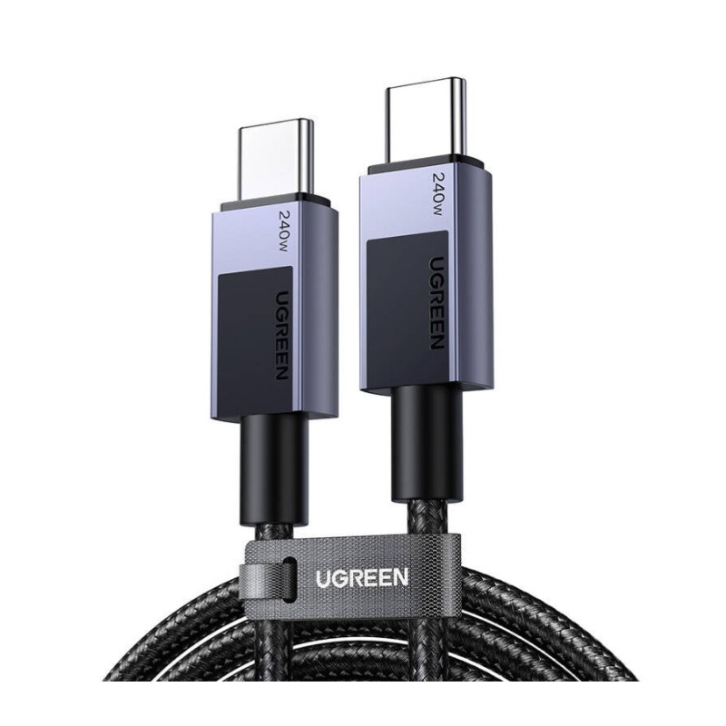 Ugreen 45068 câble USB 2 m USB C 0,48 Gbit/s 240 W Noir, Gr | JDB-Info