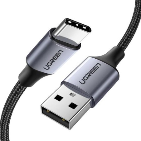 Ugreen 60126 câble USB 1 m USB C USB A 0,48 Gbit/s Noir, Gr | JDB-Info