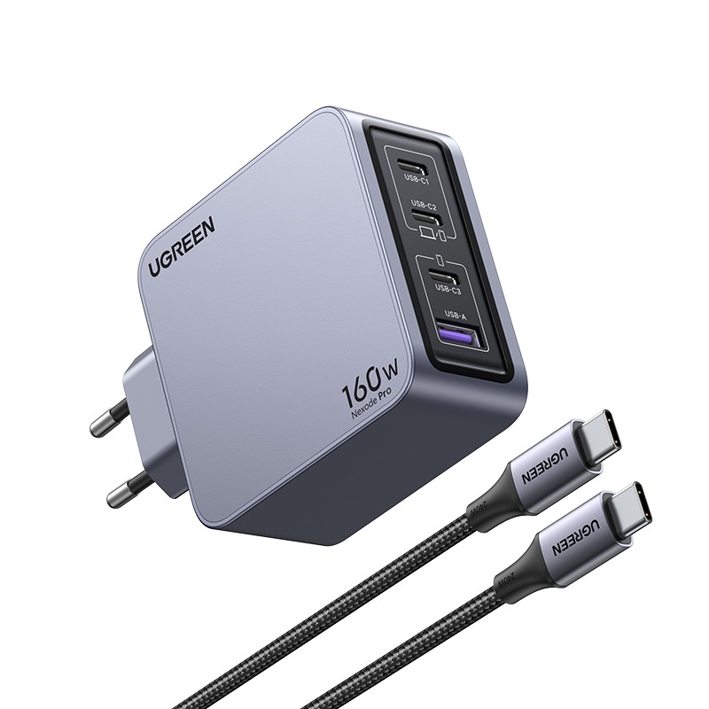 Ugreen Nexode Pro 160W GaN Charger with USB-C Cable Univers | JDB-Info