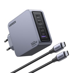 Ugreen Nexode Pro 160W GaN Charger with USB-C Cable Univers | JDB-Info