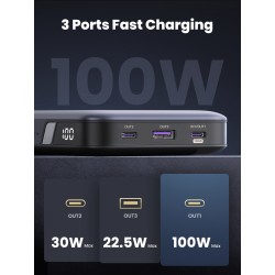 Ugreen 25188 banque d'alimentation électrique 20000 mAh Gri | JDB-Info