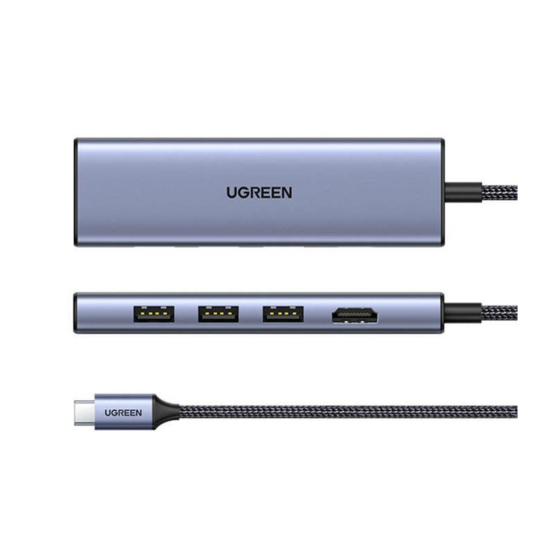 Ugreen 20956A hub & concentrateur USB Type-C 5000 Mbit/s Ar | JDB-Info