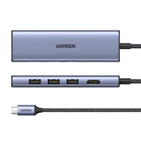 Ugreen 20956A hub & concentrateur USB Type-C 5000 Mbit/s Ar | JDB-Info