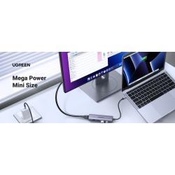 Ugreen 20956A hub & concentrateur USB Type-C 5000 Mbit/s Ar | JDB-Info