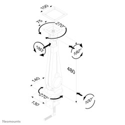 Neomounts support moniteur de bureau | JDB-Info