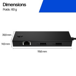 HP Concentrateur USB-C Portable | JDB-Info