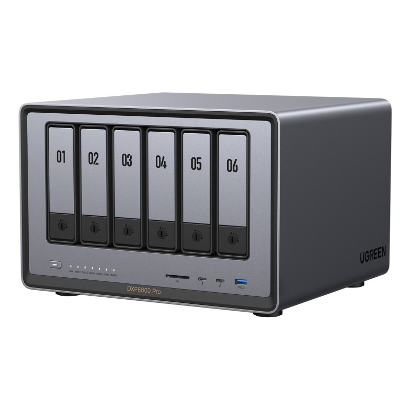 Ugreen DXP6800 Pro NAS Bureau Intel® Core™ i5 8 Go DDR5 Gri | JDB-Info