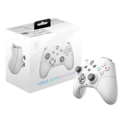 MSI FORCE GC300 WIRELESS WHITE Blanc USB 2.0 Manette de jeu | JDB-Info