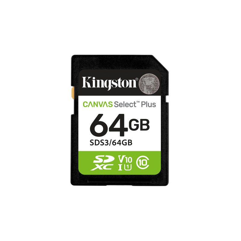 Kingston Technology 64 Go SDXC Canvas Select Plus Gen3 100 | JDB-Info