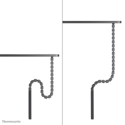 Neomounts ADS06-133BL Colonne vertébrale - fixation à vis - | JDB-Info