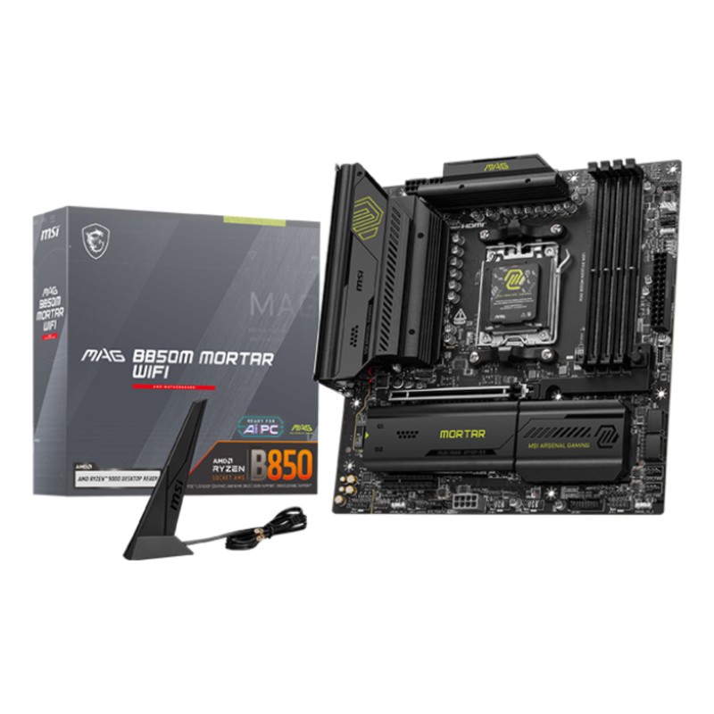 MSI MAG B850M MORTAR WIFI carte mère AMD B850 Emplacement A | JDB-Info