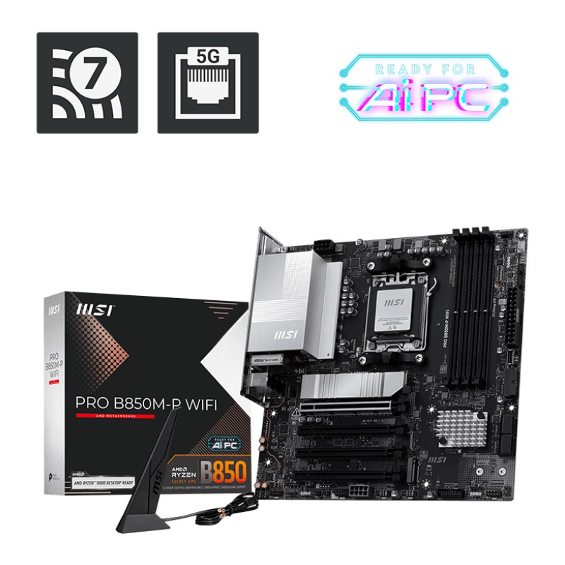 MSI PRO B850M-P WIFI carte mère AMD B850 Emplacement AM5 mi | JDB-Info