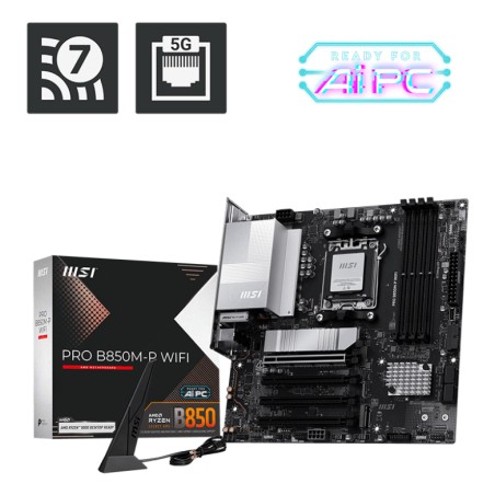 MSI PRO B850M-P WIFI carte mère AMD B850 Emplacement AM5 mi | JDB-Info