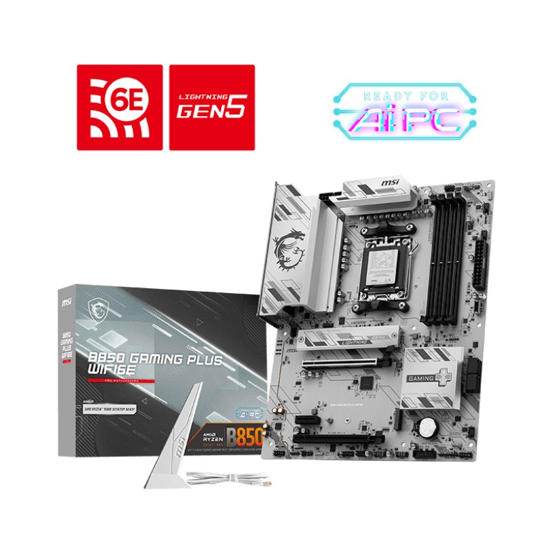MSI B850 GAMING PLUS WIFI6E AMD B850 Emplacement AM5 ATX | JDB-Info
