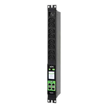 APC EASY rack PDU 3,7 kw mesuré, 1U, monophasé 230V, 16A, 8 | JDB-Info